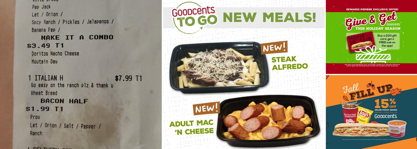 Goodcents Menu
