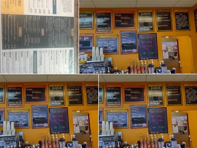Aromas Coffee Shop Menu