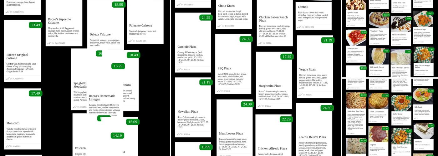 Rocco's Italian Kitchen Menu