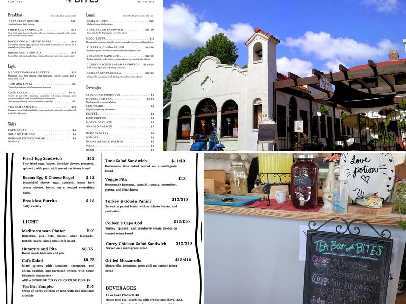 Tea Bar & Bites Menu