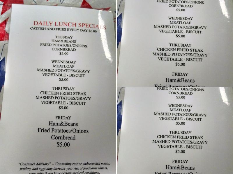 Veterans Café at the Post Menu