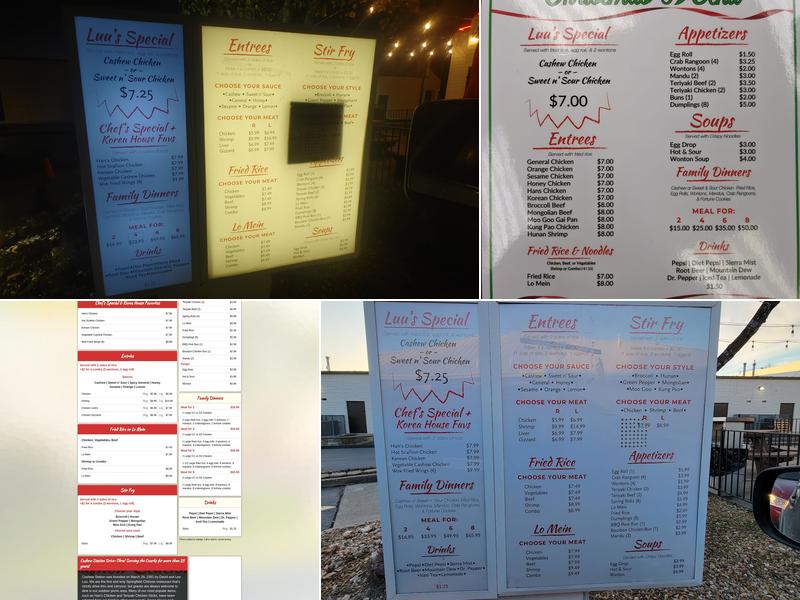 Cashew Station Drive Thru Menu