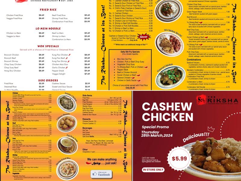 The Riksha Menu