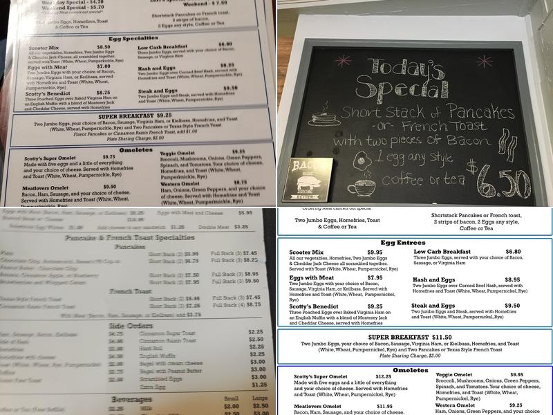 Scotty's Breakfast Menu