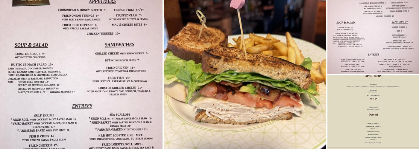 Rustic Café Menu