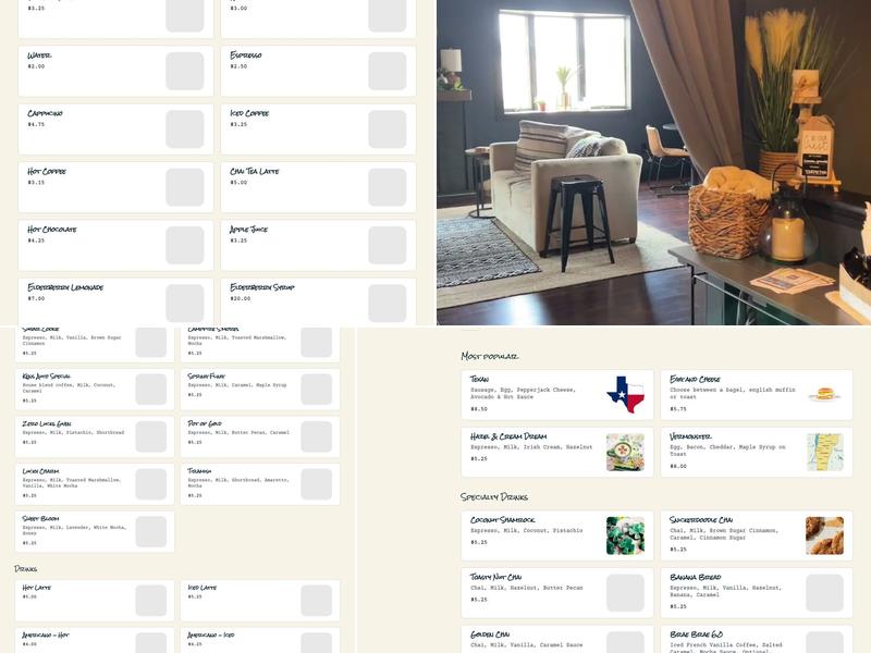 Common Grounds Cafe Menu