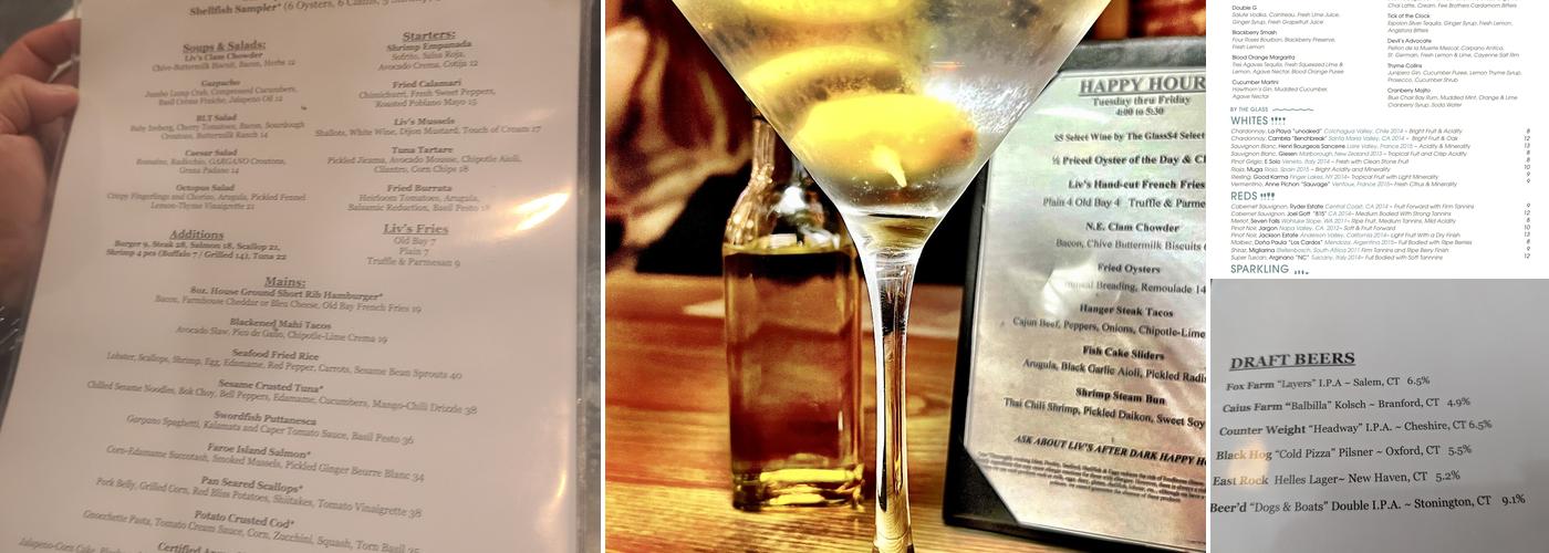 Liv's Oyster Bar & Restaurant Menu