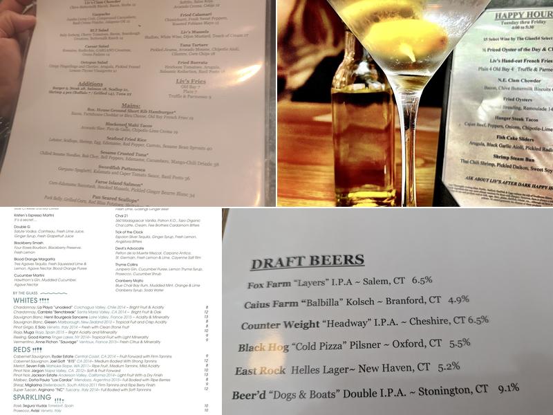 Liv's Oyster Bar & Restaurant Menu