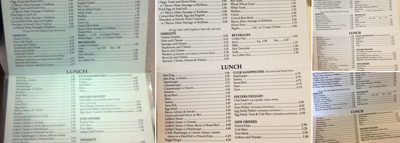 Courtyard Restaurant Menu