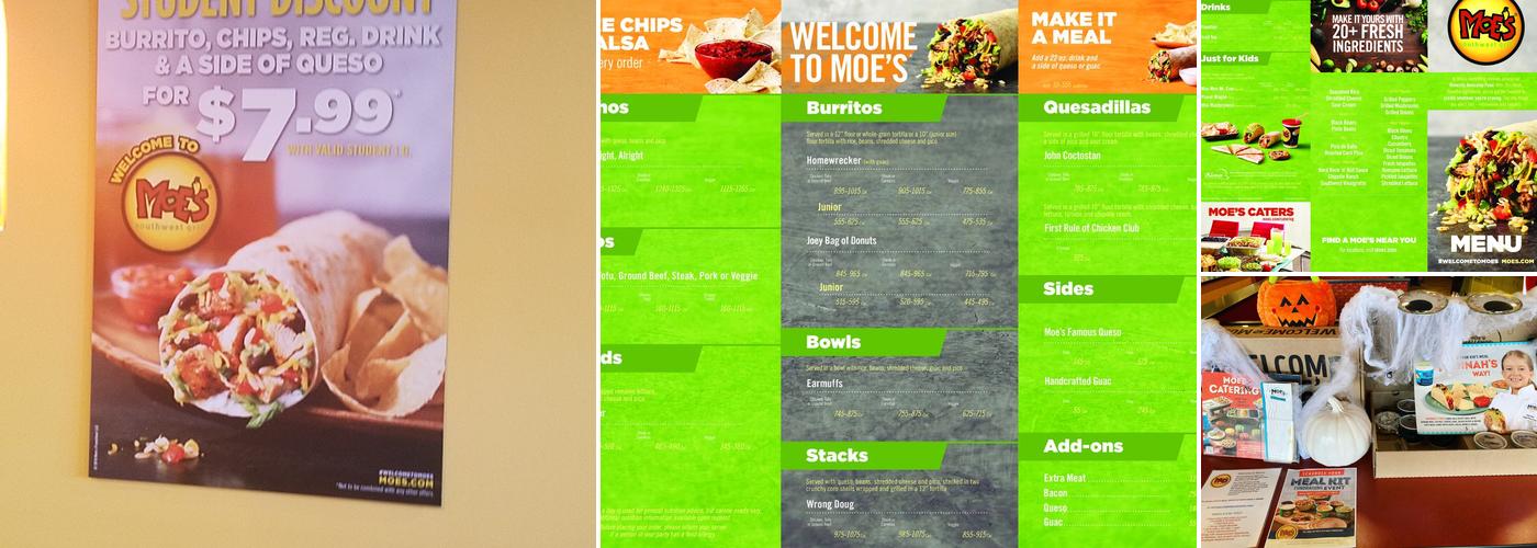 Moe's Southwest Grill Menu