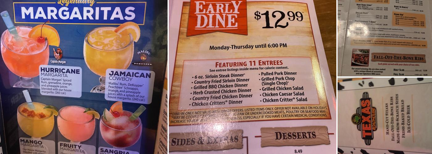 Texas Roadhouse Menu