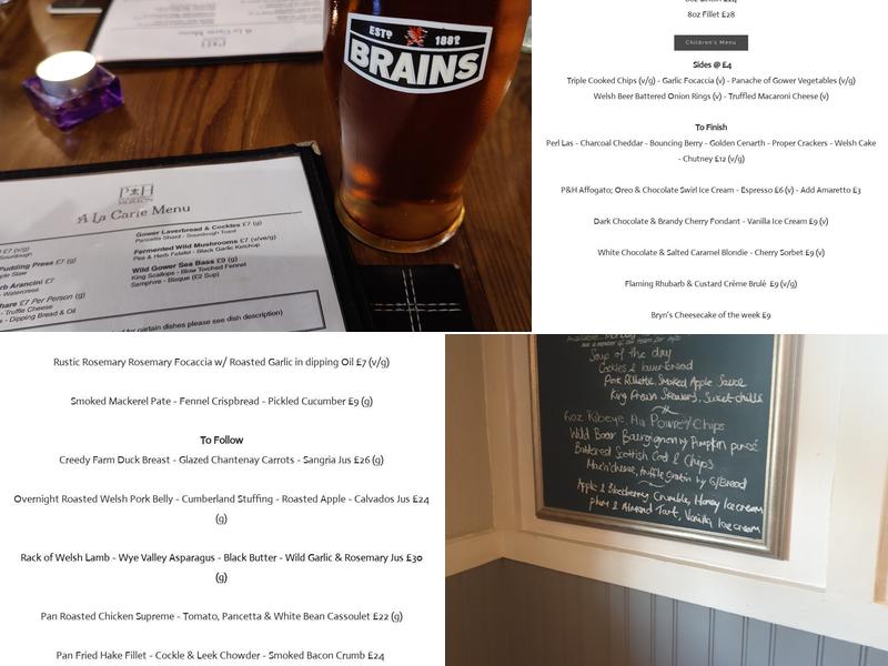 The Plough and Harrow - Murton Menu