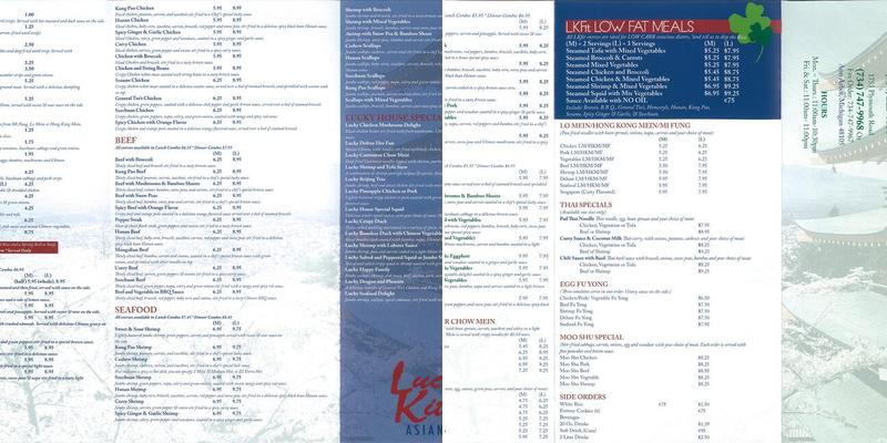 Lucky Kitchen Menu