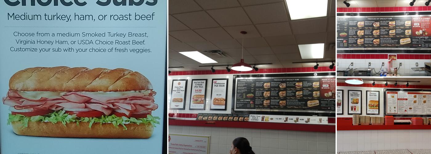 Firehouse Subs Fowler Menu