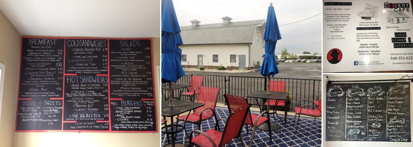 Covert Cafe Menu