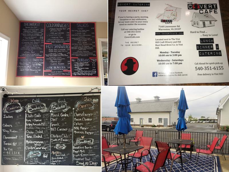 Covert Cafe Menu