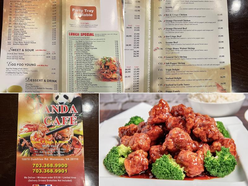 Panda Cafe Menu