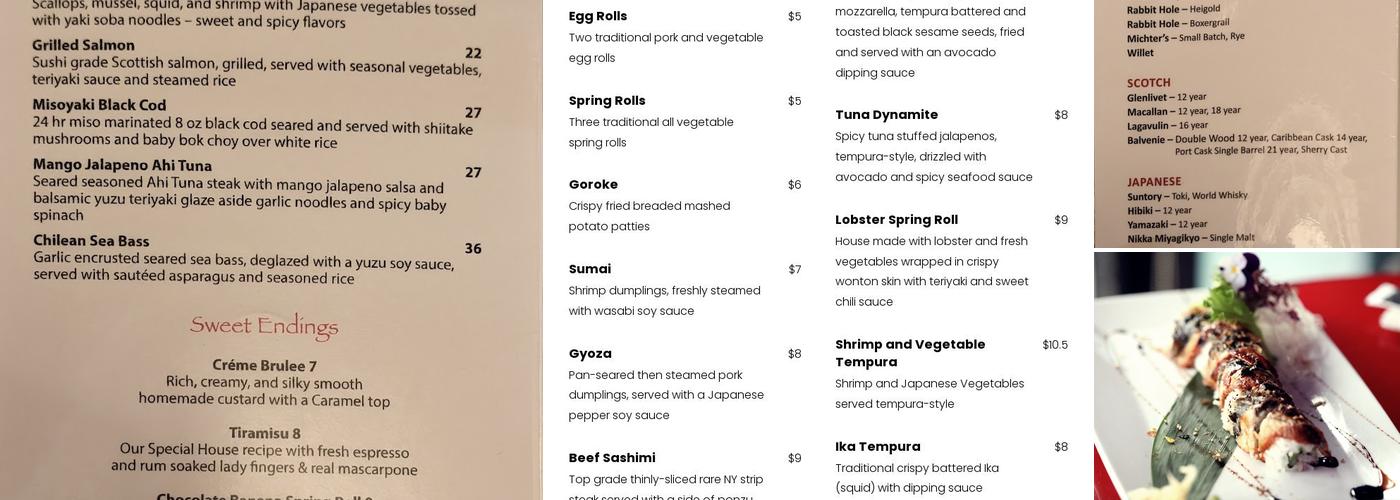 Haruno Menu