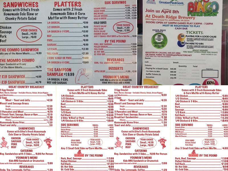 BBQ Country Menu
