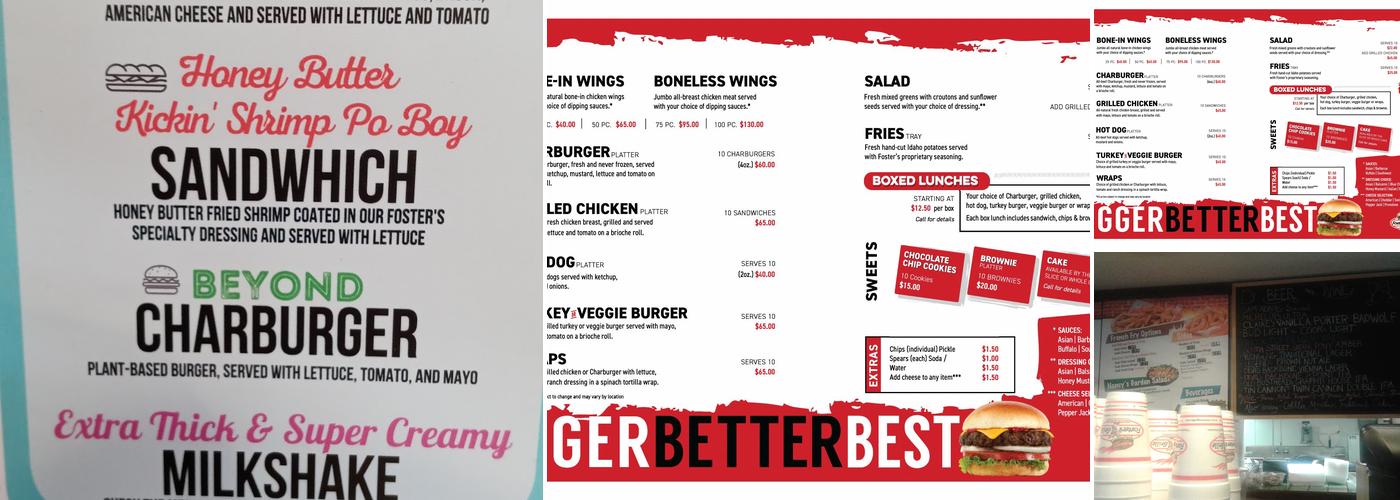 Foster's Grille Menu