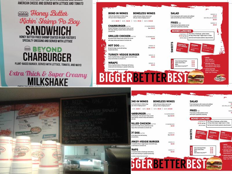 Foster's Grille Menu