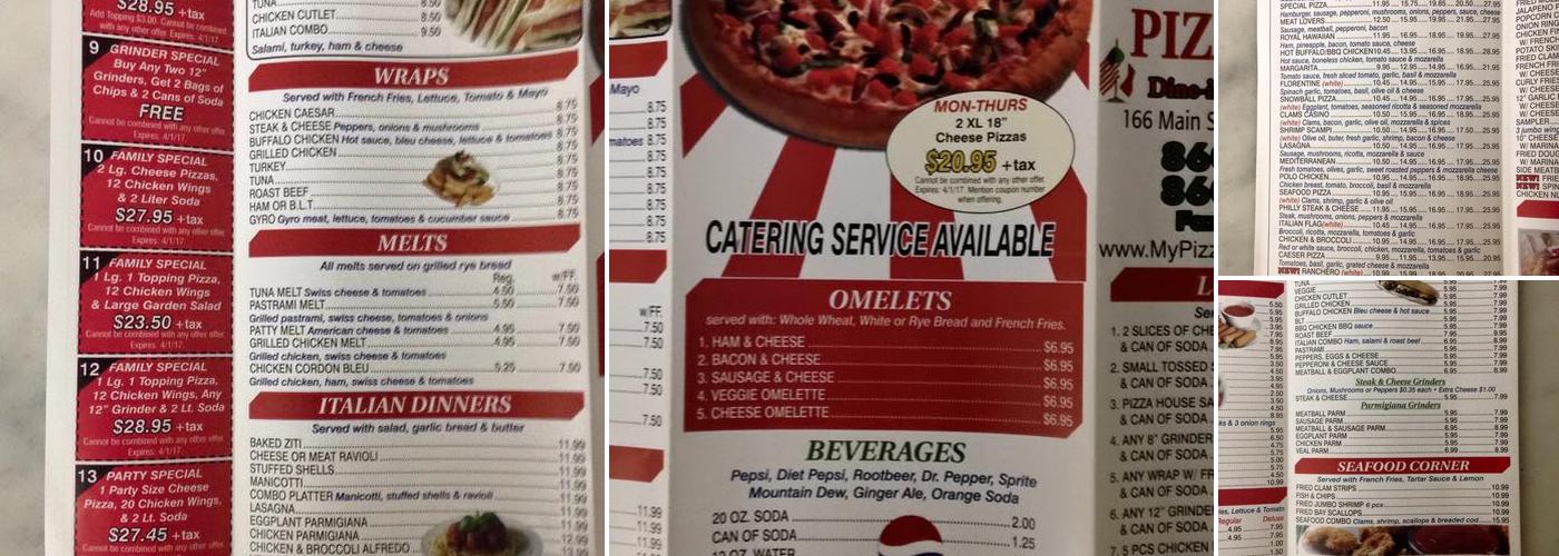 Southington Pizza House Menu