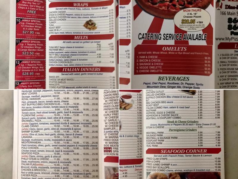 Southington Pizza House Menu