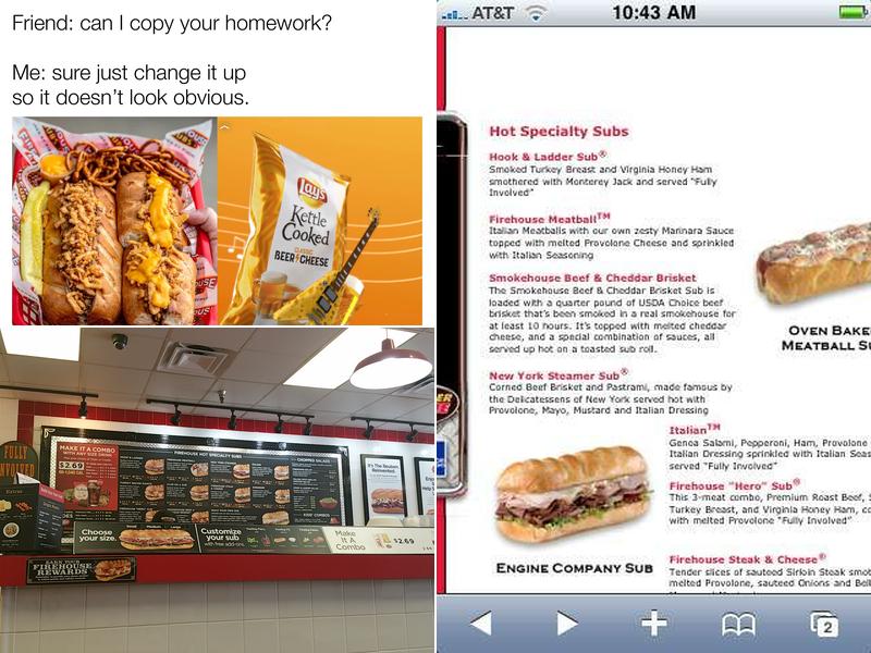 Firehouse Subs Carrollwood Menu