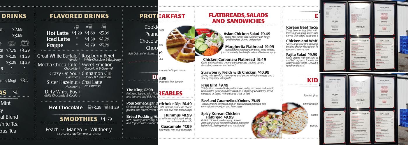 Classic Rock Coffee Republic Menu