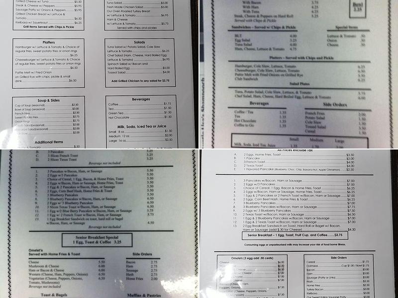 Carousel Coffee Shop LLC Menu