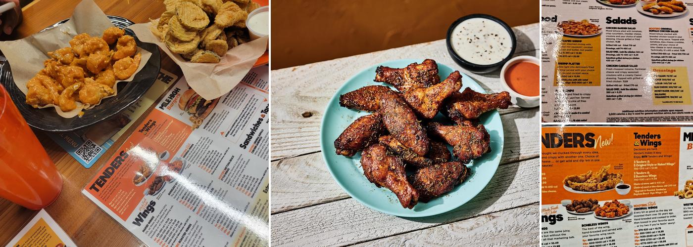 Hooters Menu