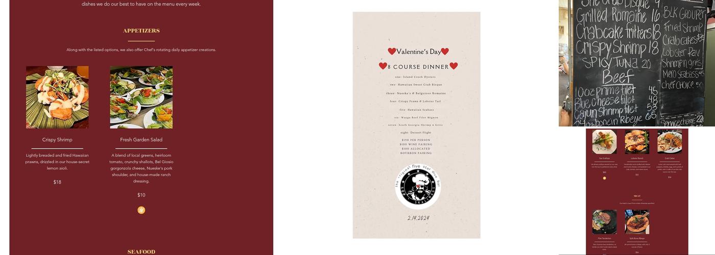 Son Of Skaliwags Menu