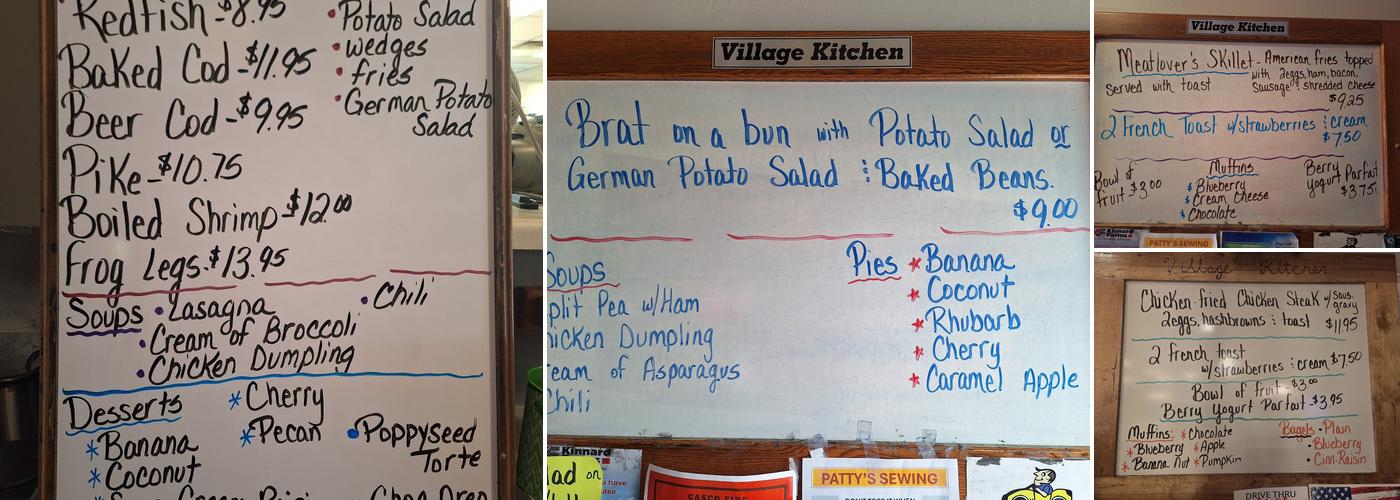 Village Kitchen Menu