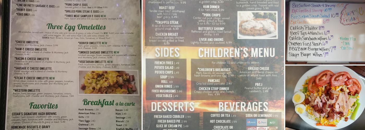 Lorena's Cafe Menu
