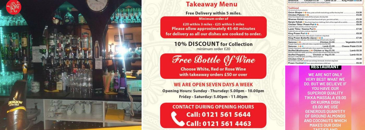 The Rowley Village Menu