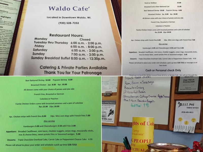 Leicht's Waldo Cafe Menu