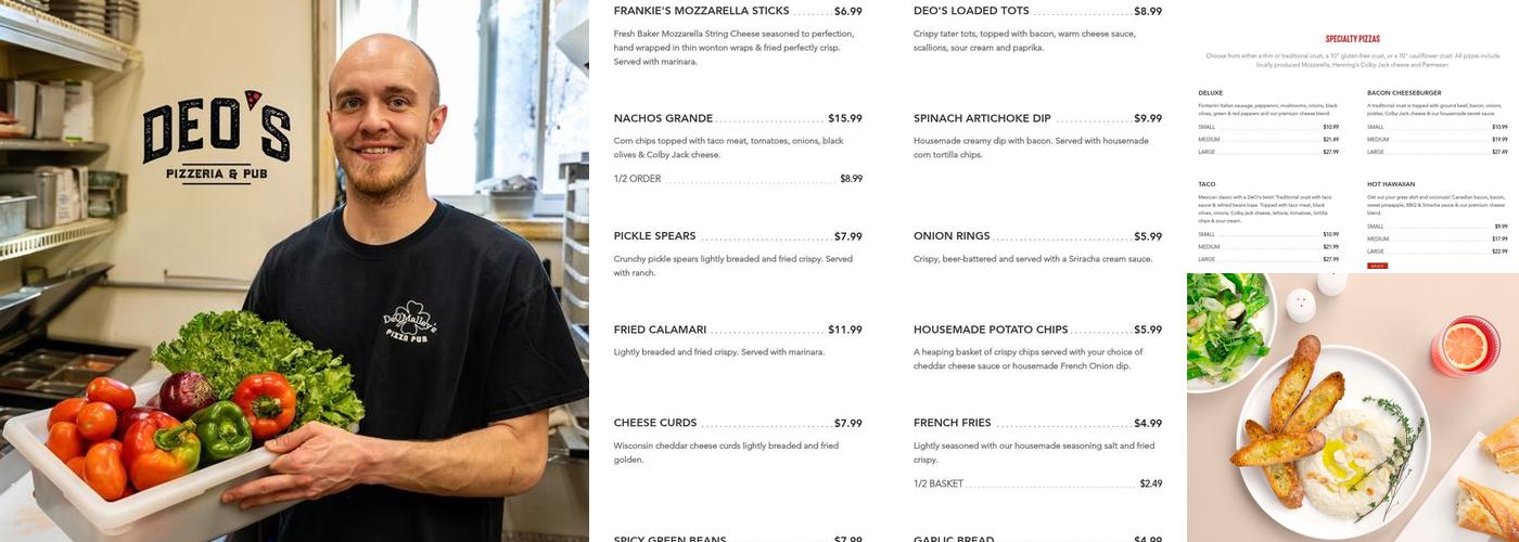 DeO's Menu