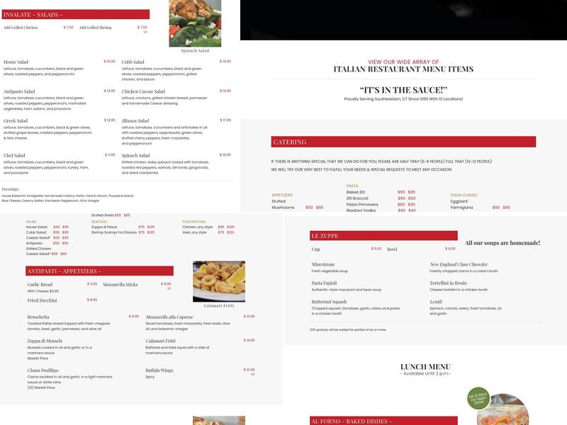 Illiano's Grill Menu