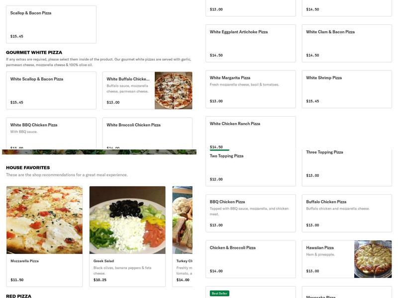 Midway Pizza Menu