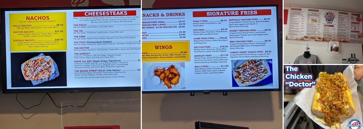 Philly's Menu