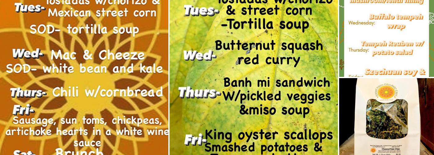 Right Path Organic Cafe Menu
