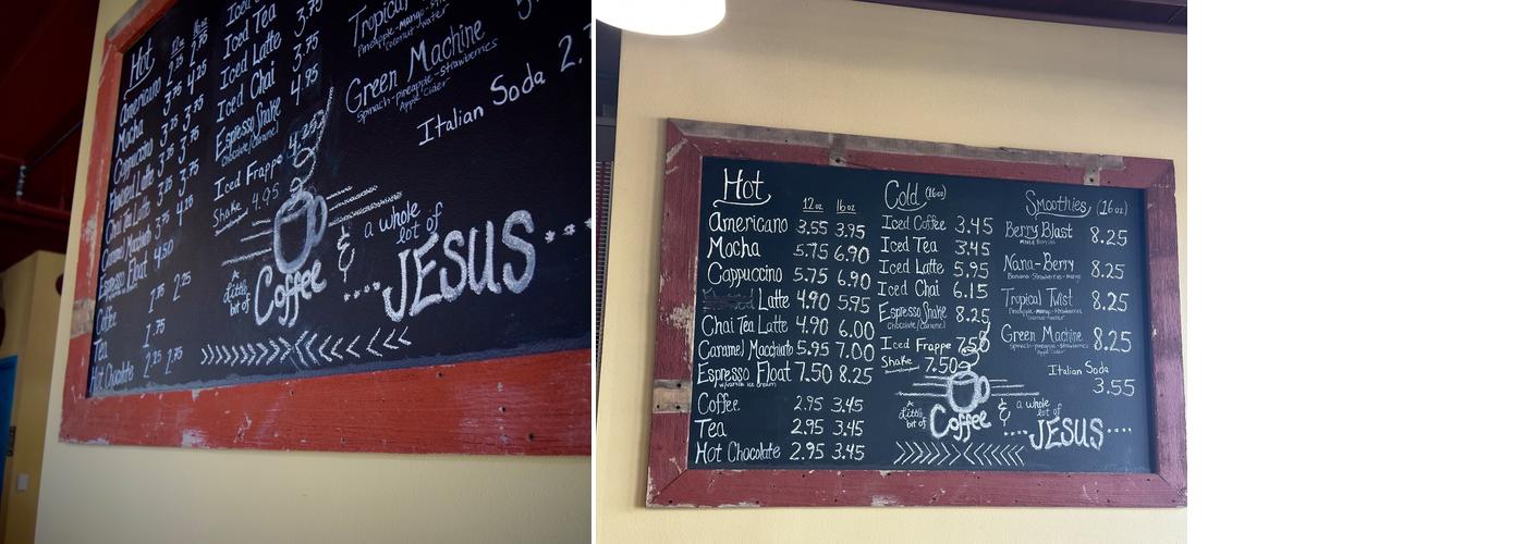 New Life Coffeehouse Menu