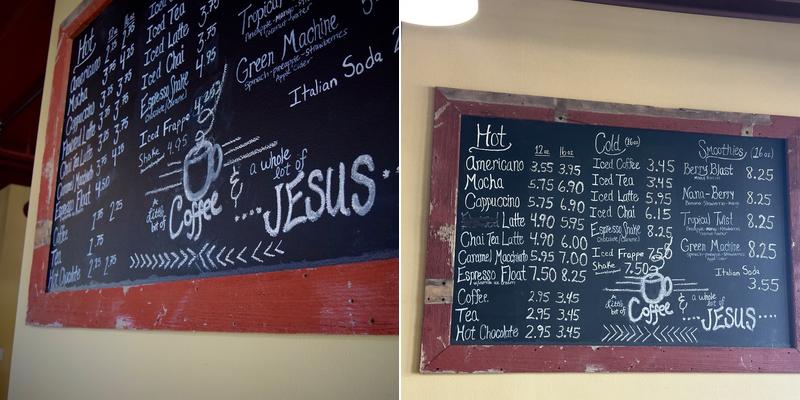 New Life Coffeehouse Menu