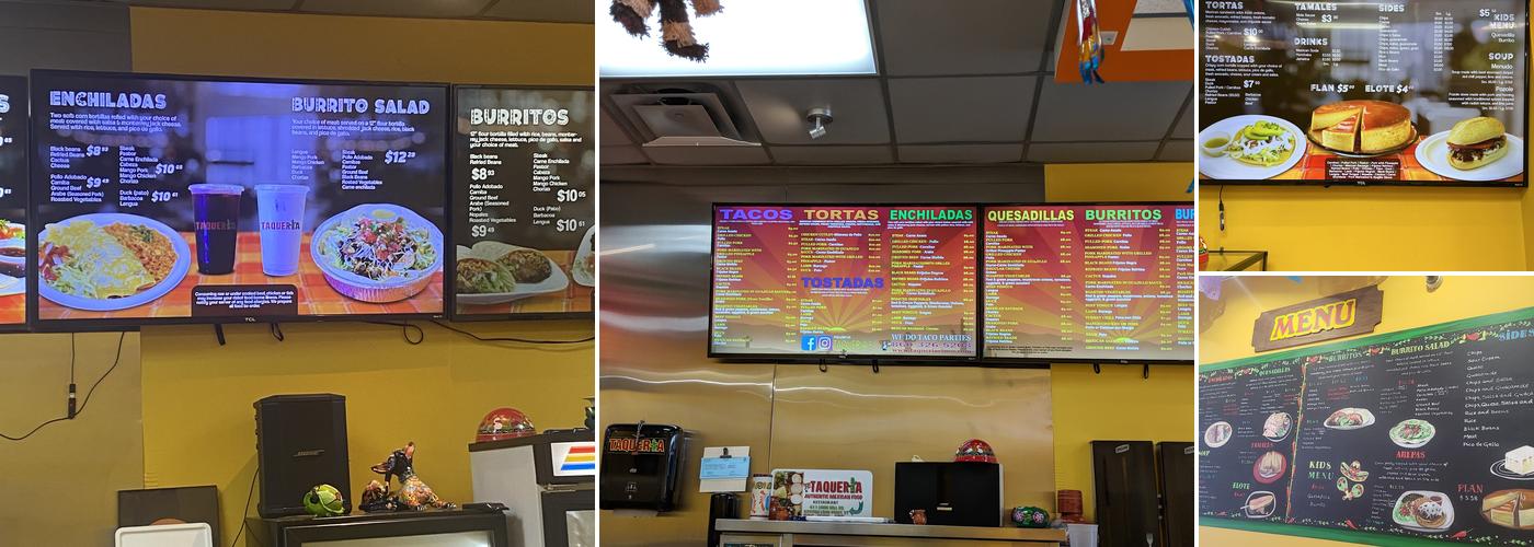 Taqueria Cinco Menu