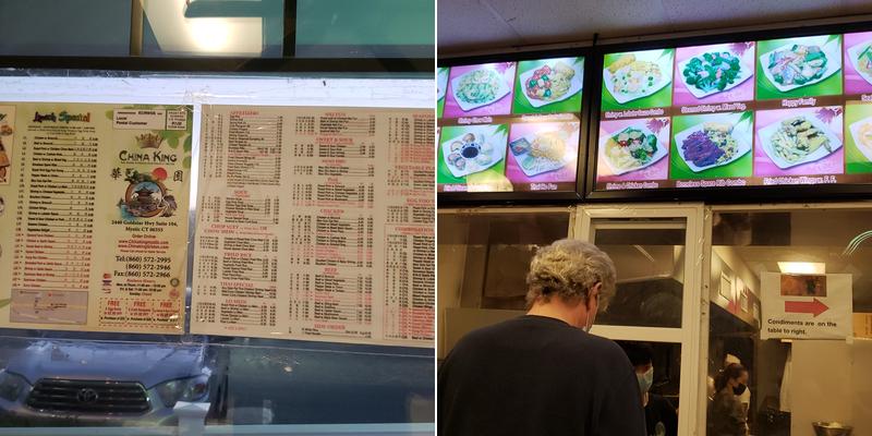 China King restaurant Menu