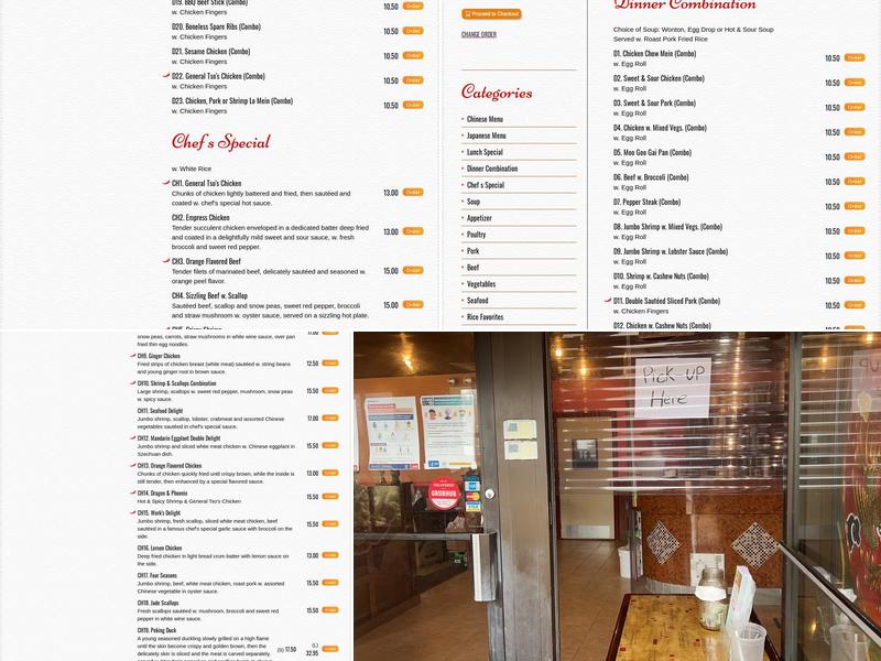 New China Pavilion Menu