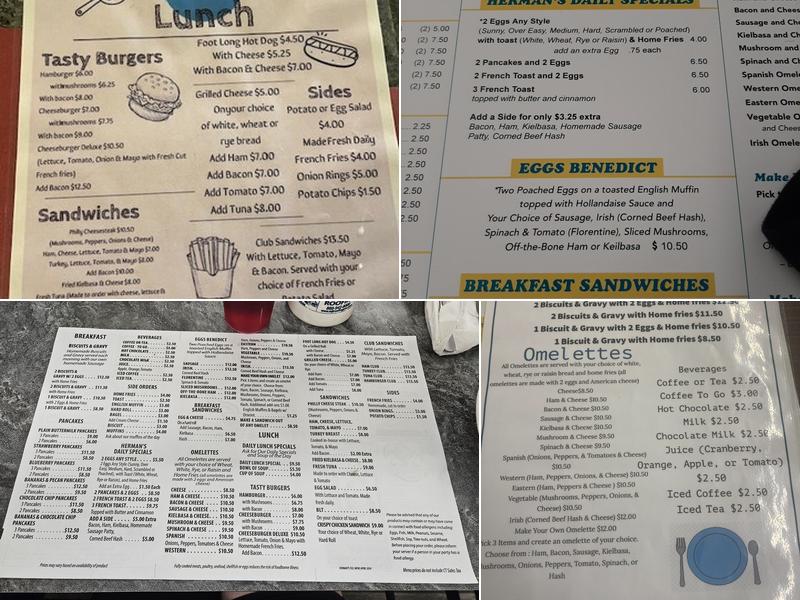 Herman's Drive-In Menu