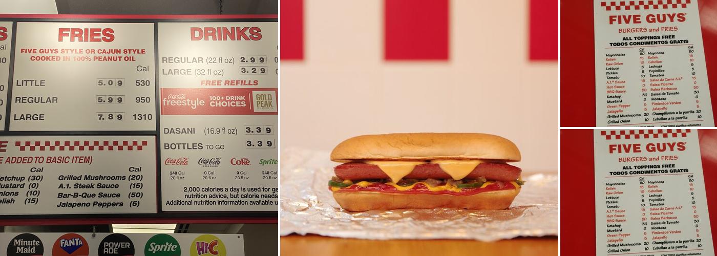 Five Guys Menu