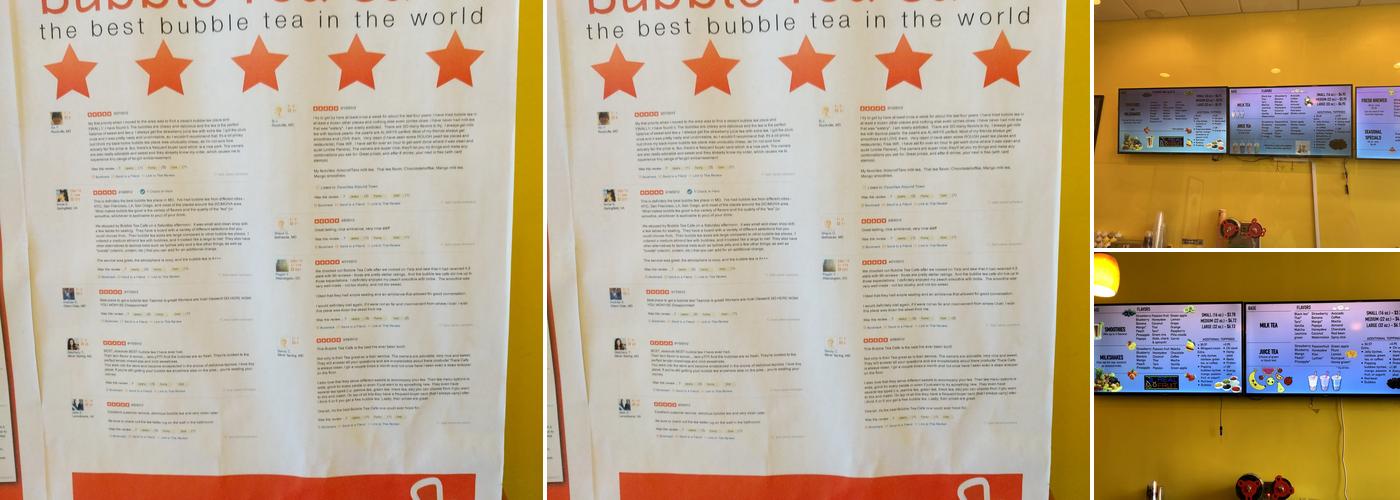 Bubble Tea Cafe Menu