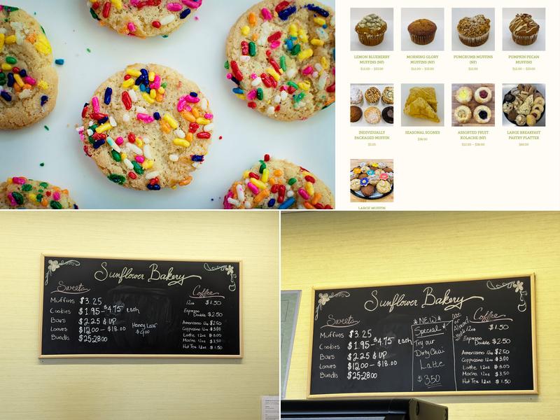 Sunflower Bakery Menu